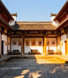 古建筑庭院内景12474#横屏 