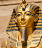 古埃及神庙法老雕像特写3736#横屏 