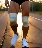 公路上人物跑步画面10517#横屏 