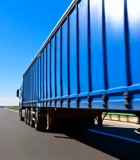 公路上行驶的蓝色货车素材14453#横屏 