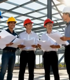 	 工地工程师交流讨论场景4323#横屏 