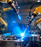 工厂自动化焊接机械臂素材9424#横屏 