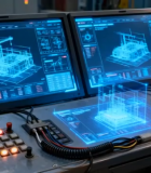 工厂内双屏显示科技界面4089#横屏 