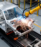 工厂汽车制造机械臂焊接9478#横屏 