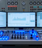 	 工厂设备操控台及监控屏幕11713#横屏 