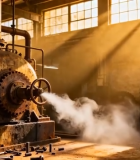 工厂内老旧工业机械场景9732#横屏 