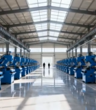 工厂内工业机械与工人场景7512#横屏 