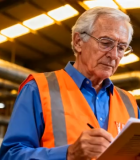 工厂内工人记录工作情况9071#横屏 