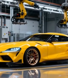 工厂内黄色跑车生产场景7215#横屏 