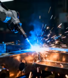 工厂机器人焊接作业8033#横屏 