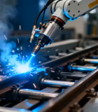 工厂机械臂焊接作业素材(1)10900#横屏 