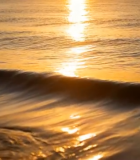 夕阳下的海浪与海面14930#横屏 