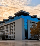 夕阳下的现代风格大楼9598#横屏 