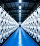 	 工厂内堆放的白色卷状物品1241#横屏 