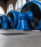 工厂内大型蓝色工业机械7510#横屏 