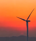 夕阳下的风力发电机(1)9869#横屏 