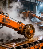 工厂机械臂生产线场景2557#横屏 