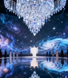 舞台走秀场景带星空背景14178#横屏 