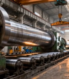 	 工厂工人操作金属机械素材5537#横屏 