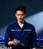 工厂工人双臂交叉站立(1)9419#横屏 