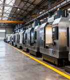 工厂车间内排列的工业机械6149#横屏 