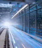 高速行驶的现代化高铁列车10897#横屏 