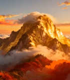 高山云海日出风光10555#横屏 