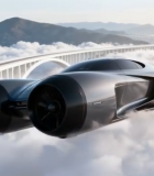 未来跑车云端行驶画面14776#横屏 