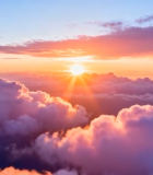 高空云海日出景观(2)6399#横屏 