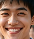 微笑的年轻男子近景画面6635#横屏 