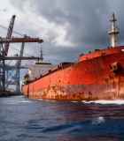 港口货船与起重机场景8370#横屏 
