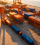 	 港口集装箱堆放场景14612#横屏 