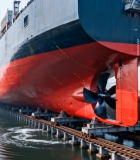 港口货船船坞停靠画面8950#横屏 