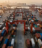 港口集装箱物流场景9936#横屏 