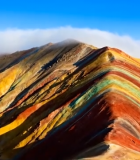 甘肃张掖七彩丹霞山脉景观3064#横屏 