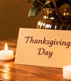 感恩节玫瑰蜡烛装饰素材3178#横屏 