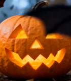 万圣节森林中的南瓜灯5371#横屏 