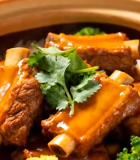 瓦罐排骨米饭特写素材10034#横屏 