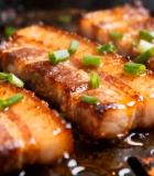 铁板五花肉特写5752#横屏 