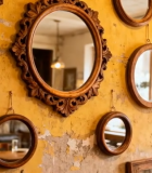 复古墙面装饰圆镜特写14554#横屏 