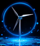 风力发电机渲染画面11351#横屏 