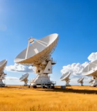 田野中的卫星天线阵列12414#横屏 