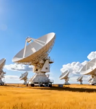 田野中的卫星天线阵列12414#横屏 