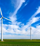 田野上的风力发电机4984#横屏 