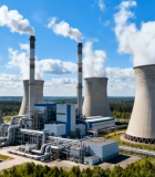 	 发电厂全景素材10625#横屏 