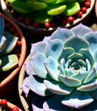 	 多盆多肉植物特写919#横屏 