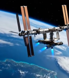 太空中的国际空间站4041#横屏 