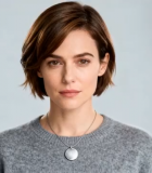 短发女性室内半身拍摄素材6583#横屏 