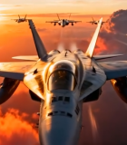 多架战斗机空中飞行画面549#横屏 