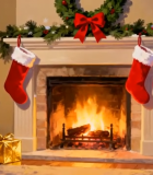 室内圣诞壁炉场景6645#横屏 